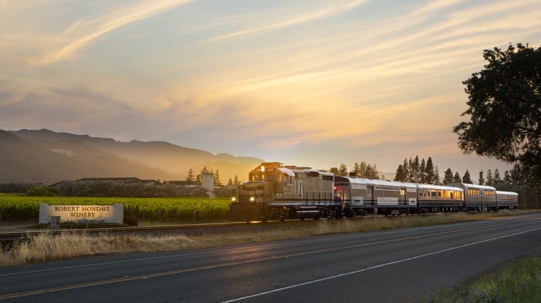 Napa Valley Wine Train Dusk