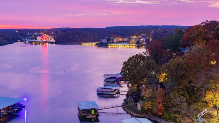 Lake of Ozarks at sunset