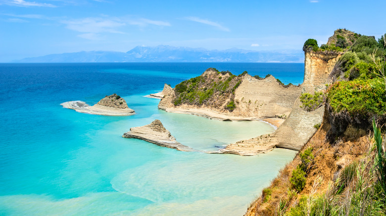 Sidari Beach on Corfu