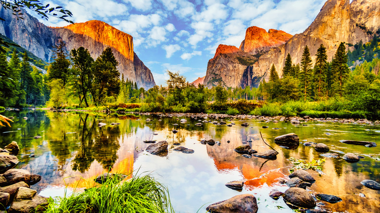 Yosemite National Park at sunset