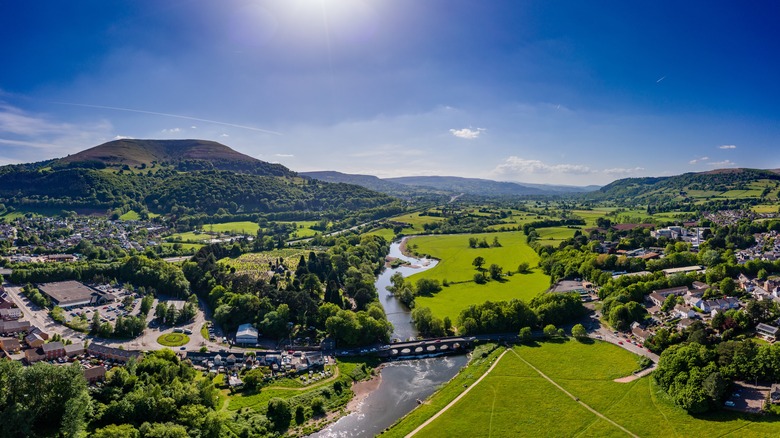 River Usk, Monmouthshire, Wales