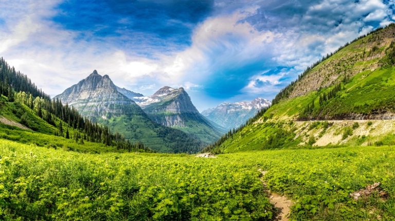 View of Glacier National Park