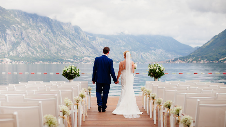 Wedding by the water