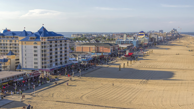 beachfront of Ocean City, Maryland