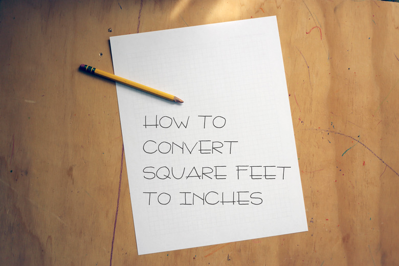 <h3>Converting Square Feet to Inches</h3>